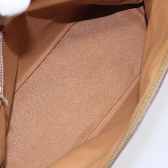 CELINE Macadam Canvas Hand Bag PVC Beige Gold Auth - Picture 3 of 16